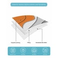 thumbnail image 5 of Quilts Twin Size Bedding Set, Orange Grey Ombre Lightweight Quilted Comforter, Modern Geometric Abstract Aesthetics Cream Soft Bedspread Coverlet with Pillow Covers for All Season, 68" x 86", 5 of 7