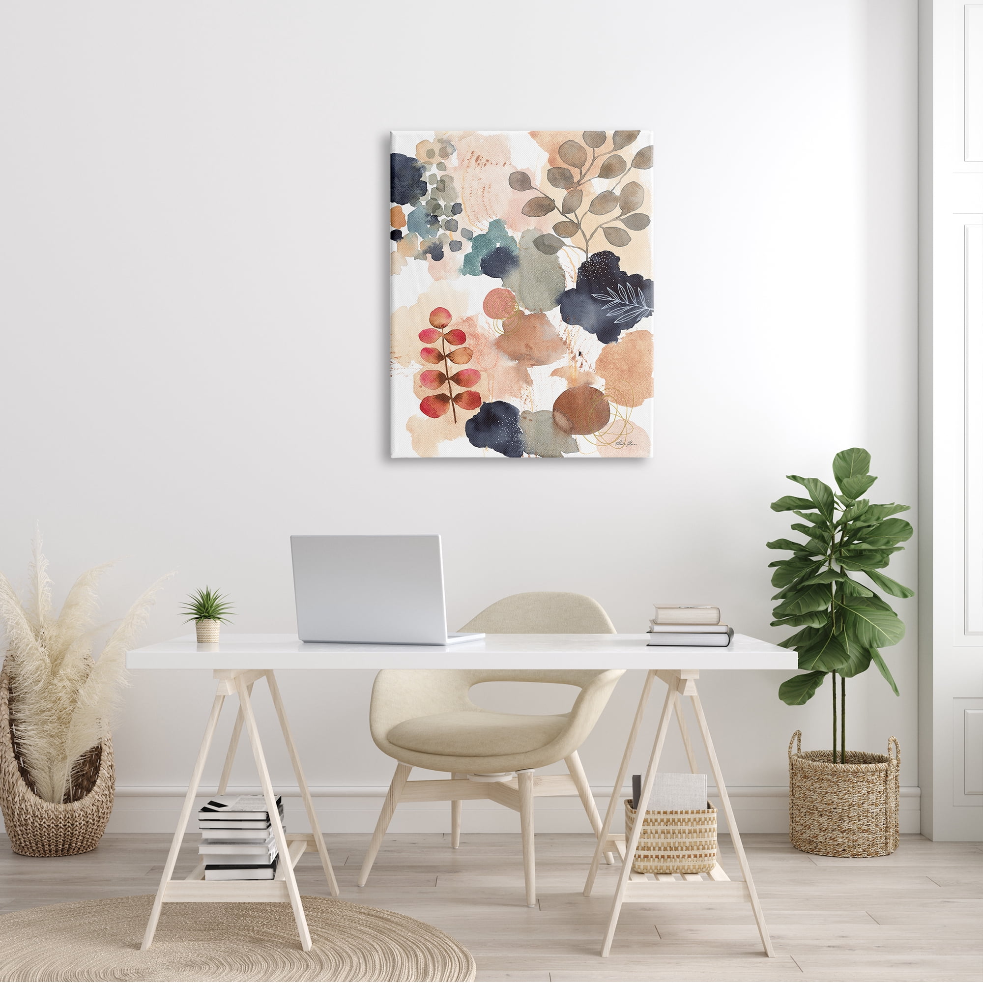 Stupell Industries Abstract Botanical Shape Collage Modern Boho Painting, 30 x 40,Design by Laura Horn