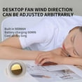 thumbnail image 2 of Portable Bladeless Fan - Quiet & Powerful 360° Wind Control, Hanging Waist Design, Lightweight 160g, 5.5H Battery Life, Type-C Charging, 2 of 8