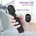 thumbnail image 2 of Godewogo Wand personal massage vibrator, equipped with 20 vibration modes, 8-speed, body massager, wireless charging,black, 2 of 6