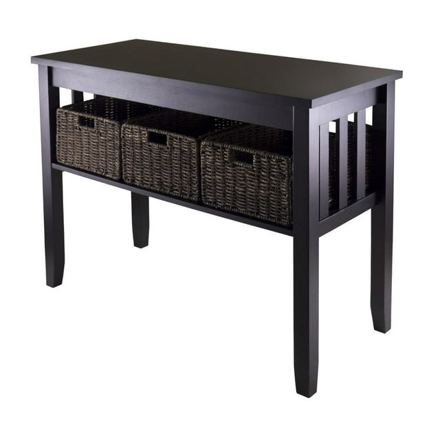 Morris Table Console Expresso & Paniers de Chocolat