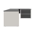 thumbnail image 3 of Atlin Designs L-Shaped Desk with 1 Oversized Pedestal in Sandstone & Slate, 3 of 8