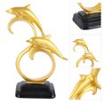 thumbnail image 1 of Estatuilla estatua rica en detalles de color dorado para la familia ANGGREK Otros, 1 of 8