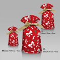 thumbnail image 1 of Bolsa de regalo de Papá Noel para el hogar, copo de nieve, con cordón, decoración de Feliz Navidad, regalo de Navidad, 5/10 piezas, 2022, 1 of 4