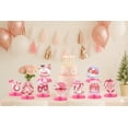 thumbnail image 6 of WIRESTER Set of 9 Pink Glitter Baby Girl Honeycomb Centerpieces – Table Top Party Decorations & Favors, 6 of 6
