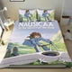 thumbnail image 1 of Nausicaä del Valle del Viento Conjunto de sábanas temático, trío de piezas, cómodo y amigable con la piel, diseño único, regalo de decoración para el hogar para familiares, amigos y fans,140cm *210cm, 1 of 6