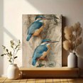 thumbnail image 6 of Kingfisher Bird Vintage Canvas Wall Art Print, Living Room Bedroom Study Hallway Decor, 6 of 8