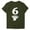Army Green, variant on 6 Number Team Graphic Design Shirt for Women Short Sleeve Crew Neck Pullover Tops Causal Comfy Teammate T Shirt