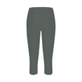 thumbnail image 4 of IDALL Capri Pants for Women Capri Leggings for Women Plus Size Pants Lounge Pants Women 2025 Cutout Yoga Lightweight Cropped Pants Solid Soft Pajams Pants Summer Pants Gray M, 4 of 4
