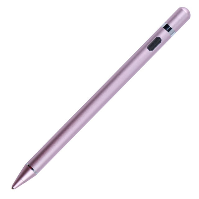 Rose Gold Stylus Pen with Elastic Pure Copper Tip - One-Button Operation, 30-Min Auto Power Off, USB Charging - Compatible with iOS, Android & Windows Capacitive Touchscreens for Drawing, Working &