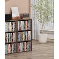thumbnail image 3 of 3 Tier DVD Storage Shelf, Media Storage Tower for CDs & Video Games, Freestanding Organizer Shelf for Living Room Home Office, Holds 80+ DVDs(Amber Pine), 3 of 8