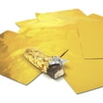 thumbnail image 5 of Gold Foil Candy Wrappers, 6" x 7.5", Back Side Silver, Individual Chocolate Packaging, Foil Wraps for Chocolate Bars, Fudge, Brownies, Fruit Bars, by Better Kitchen Products (200), 5 of 5