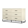 Novogratz Kelly 6 Drawer Dresser, Ivory Oak