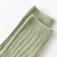 thumbnail image 2 of Inevnen Toddler Baby Medium Tube Socks Solid Color Ribbed Knit Knee High Seamless Uniform Stockings, 2 of 9
