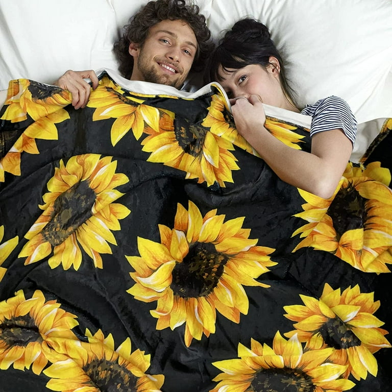 Sunflower 2025 fleece blanket