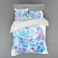 thumbnail image 2 of Ambesonne Feather Bedding Set 3 Pcs, Dream Catcher Tribal, Twin XL, Pale Blue Lilac White, 2 of 3