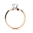 thumbnail image 5 of SuperJeweler 1 Carat Moissanite Solitaire Engagement Ring in 14 Karat Rose Gold, 5 of 5