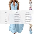 thumbnail image 6 of qolati Church Dresses for Women Sleeveless Lapel Collared Long Maxi Dresses Casual Empire Waisted Button Down Shirt Dress Summer Beach Dresses S-3XL, 6 of 6