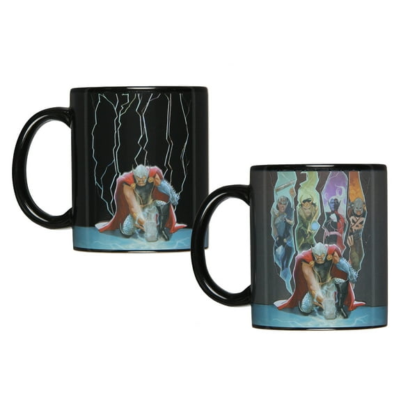 Marvel Thor The Mighty Avenger Heat Reactive Color Changing Tea Coffee Mug Cup