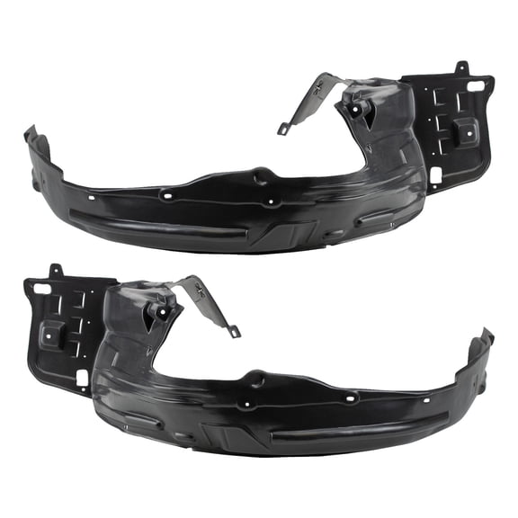 TRQ Front Inner Fender Liner Set Compatible with 2008-2010 Honda Odyssey BDA06711
