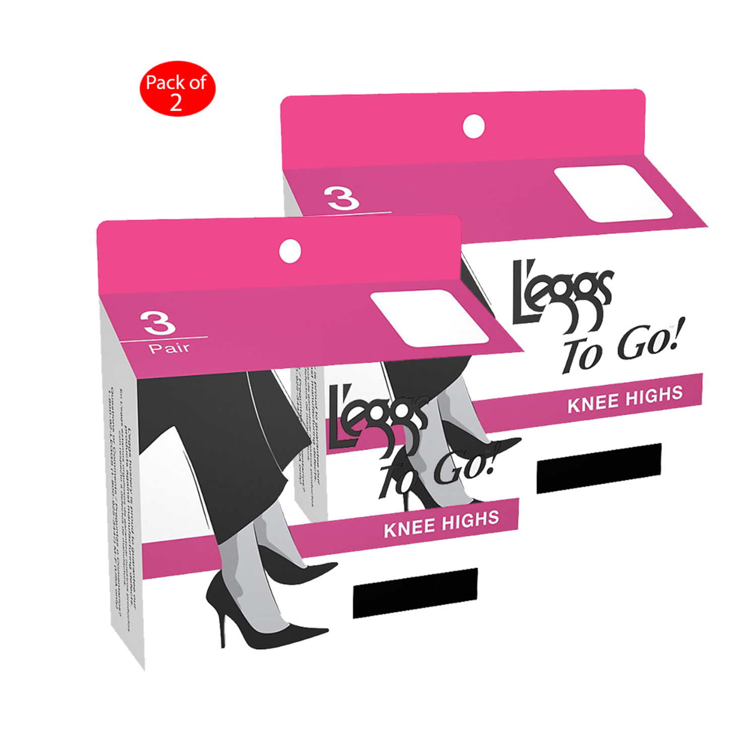 L'eggs - Leggs To Go Regular Knee Highs 