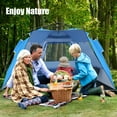 thumbnail image 4 of Costway 3-4 Person Easy Pop Up Beach Tent UPF 50Plus Portable Sun Shelter Blue, 4 of 12