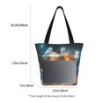 thumbnail image 2 of Tote Bag for Women, Halloween Ghost Puzzle Pumpkin C Large Capacity Handbags Womens Laptop Work Beach Tote Bags, Reusable Grocery Shoulder Bags Gifts for Women Work Gym Shopping Travel, 2 of 6