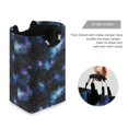 thumbnail image 3 of Yayeee Freestanding Laundry Hamper with Handle Collapsible Large Storage Basket for Clothes, Watercolor Galaxy, 3 of 7