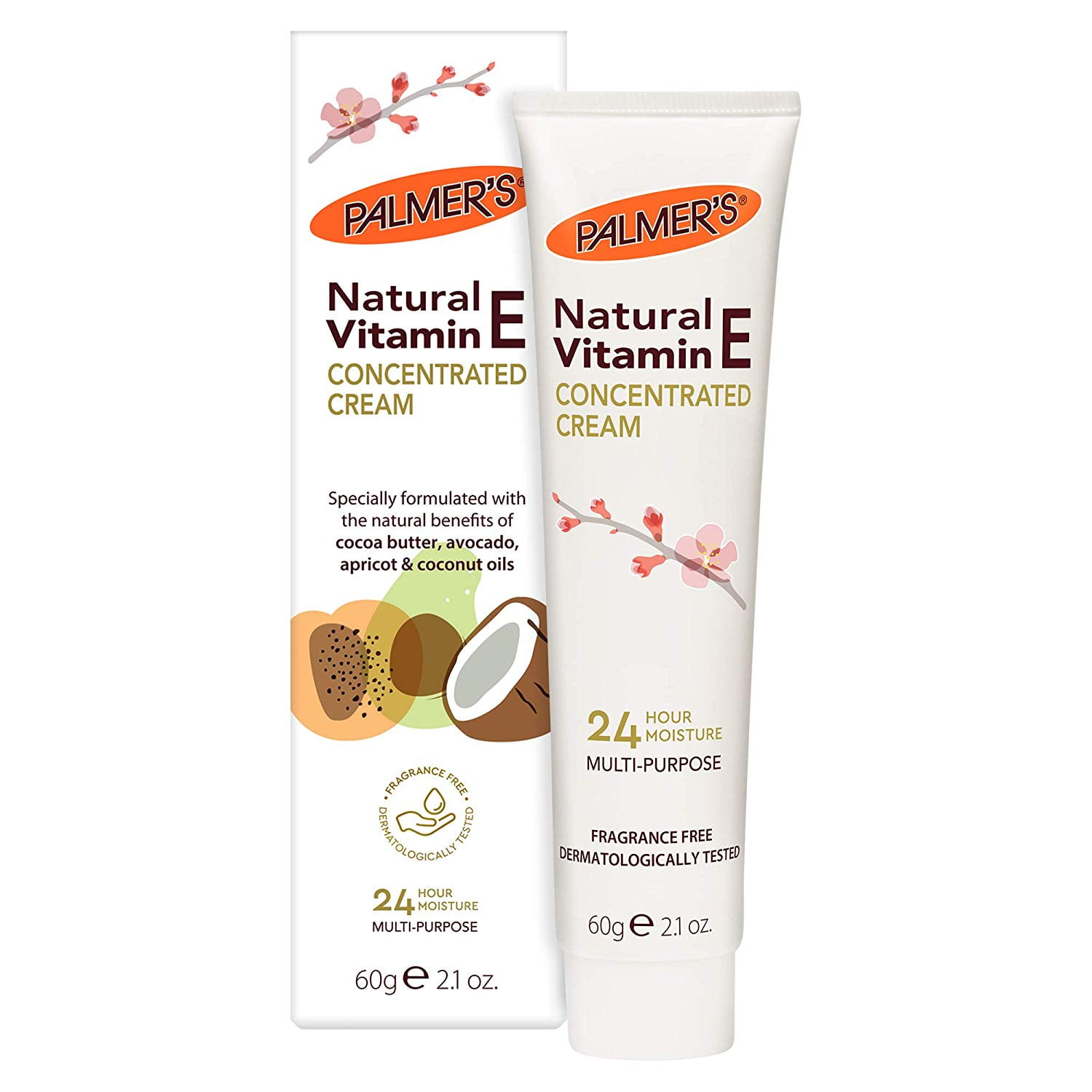 6 Pack Palmers Natural Vitamin E Concentrated Cream 2.1 Ounce Walmart