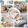 thumbnail image 5 of Floral Square Tablecloth 42x42in-Waterproof Polyester Printed Table Cover, Wrinkle Resistant & Washable for Kitchen Dining Picnic Party Decor, Buffet Table, Holiday Party, Dinner, Wedding , Flowers, 5 of 6