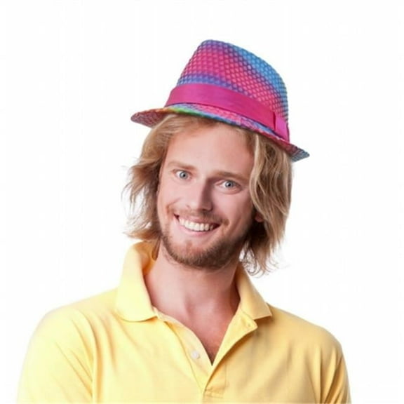 Dress Up America Unisex-Adult's Rainbow Sequin Hat, Multi Colored, One Size Fits Mone SizeT