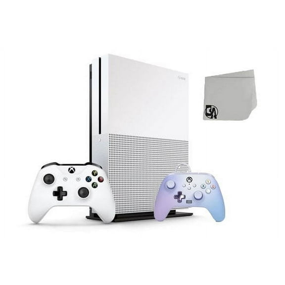 Pre-Owned Microsoft Xbox One S 500GB Gaming Console White with Pastel Dream Controller Included BOLT AXTION Bundle