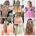thumbnail image 4 of Women's Ribbon Tie Hair Clip Bow Strap Hair Clip Girl Sweet and Cute Side Duck Mouth Clip Hair Accessory Gift, 4 of 12