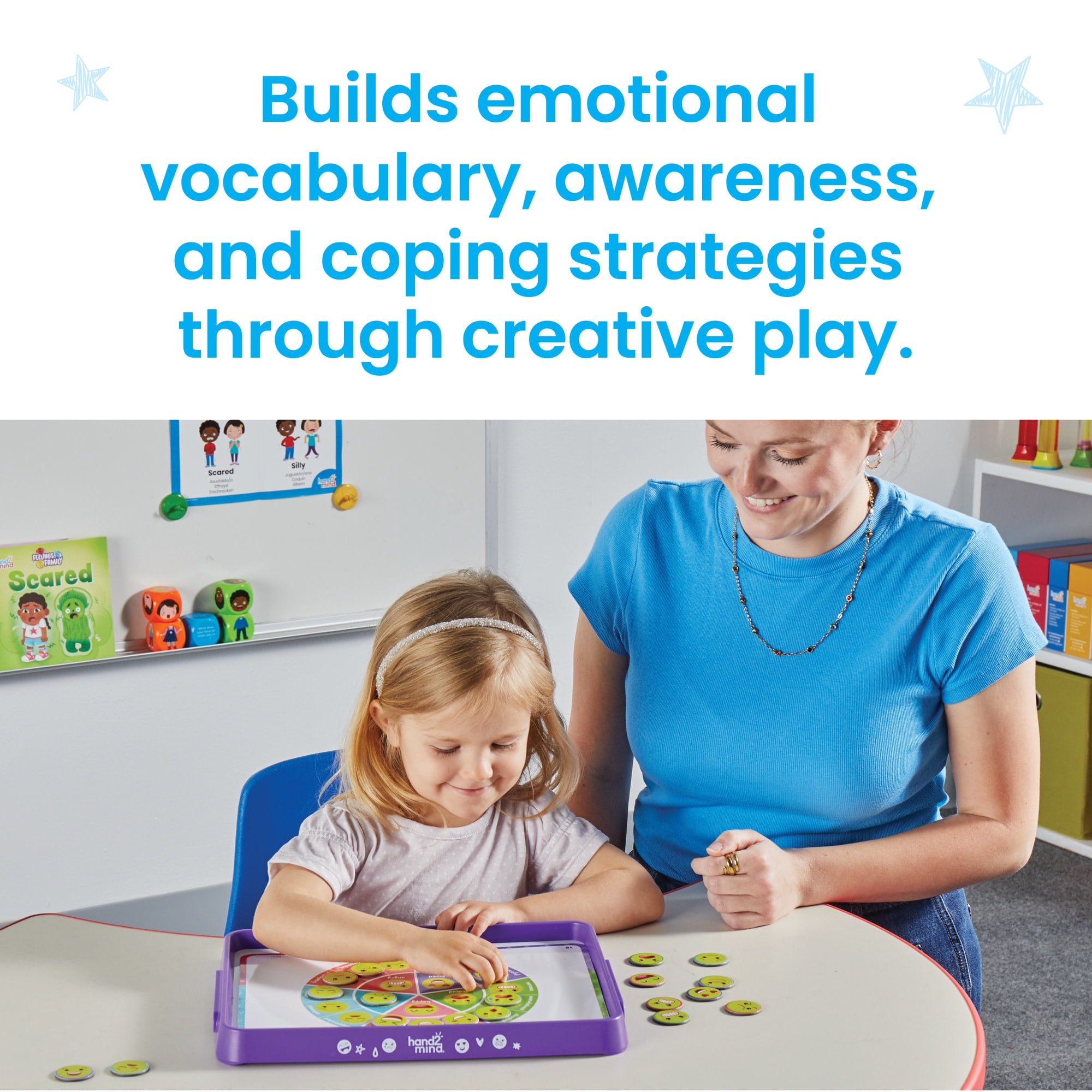 hand2mind Feelings Activity Tray, Social Emotional Learning, Ages 3+