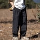 thumbnail image 1 of Pantalones de trabajo rectos de tubo para hombre, holgados, con cremallera y bolsillo, estilo retro, informales, largos, 1 of 7