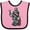 Pink and Black, variant on Inktastic Barber Skater Boys or Girls Baby Bib