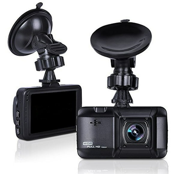 Enregistreur Vidéo Voiture Full HD 1080P 3.0 Pouces avec Angle Large de 170 Degrés