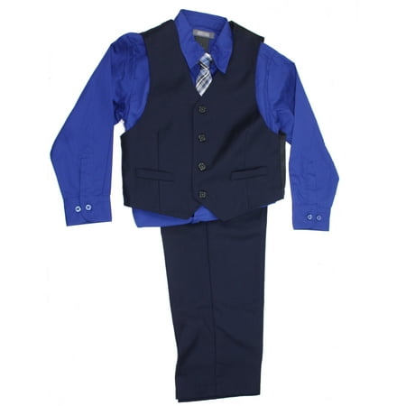 Kenneth Cole Boys 4-Piece Vest & Dress Pants Set