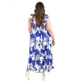 thumbnail image 3 of Vestido Largo Con Escote y Nudo Roman Fashion Talla Extra Azul Rey 38, 3 of 6