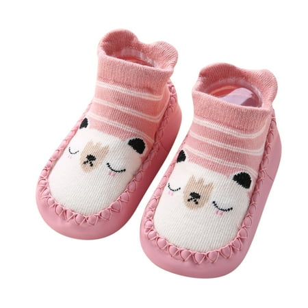 

Sock Shoes Autumn And Winter Cute Children Toddler Shoes Flat Bottom Non Slip Floor Sports Shoes Socks Shoes Warm Comfortable Cartoon Pattern