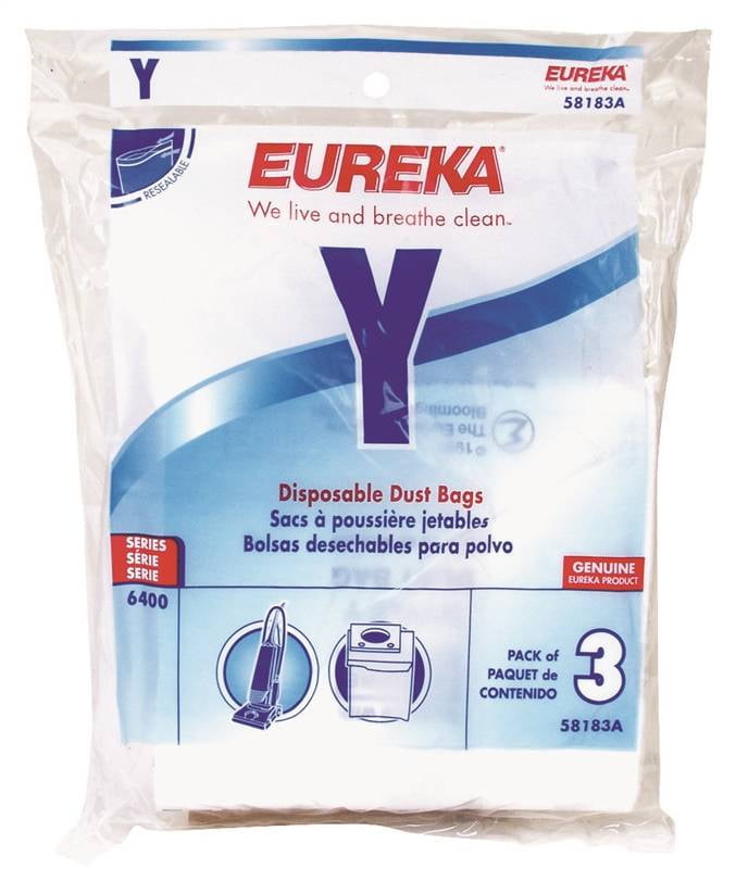 Eureka 58183A Standard Disposable Type Y Vacuum Cleaner Bag, For Use