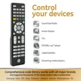 thumbnail image 4 of GE 4-Device Backlit Universal Remote TV Control in Brushed Black,  48843, 4 of 11