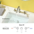 thumbnail image 5 of Boyel Living 8 in Bathroom Sink Faucet,3 Hole Widespread 2-Handle Mid-Arc Bath Faucet Basin Faucet with Valve and cUPC Water Supply Lines in Brushed Gold, 5 of 10