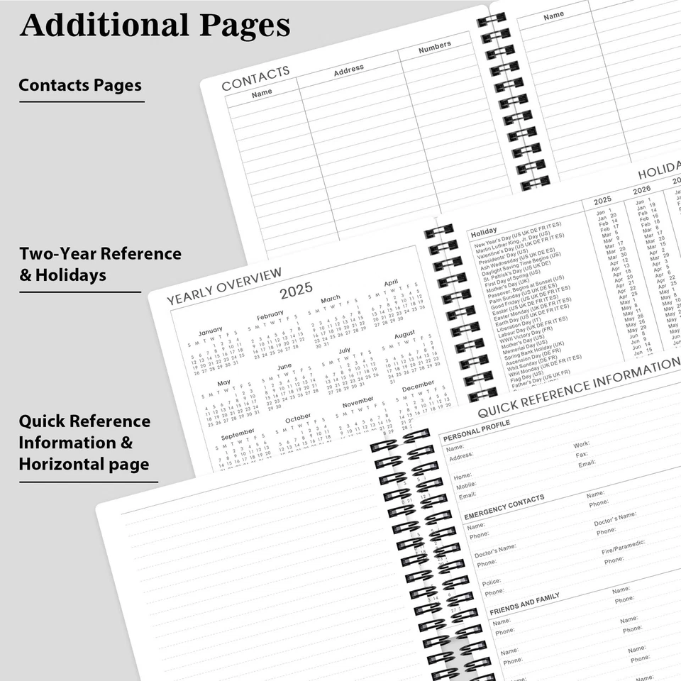 2025-2026 Planner - Weekly & Monthly Academic Planner 2025-2026, From