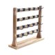 thumbnail image 1 of Expositor de pendientes, organizador de madera para pendientes, soporte para pendientes de madera 4 niveles, 1 of 9
