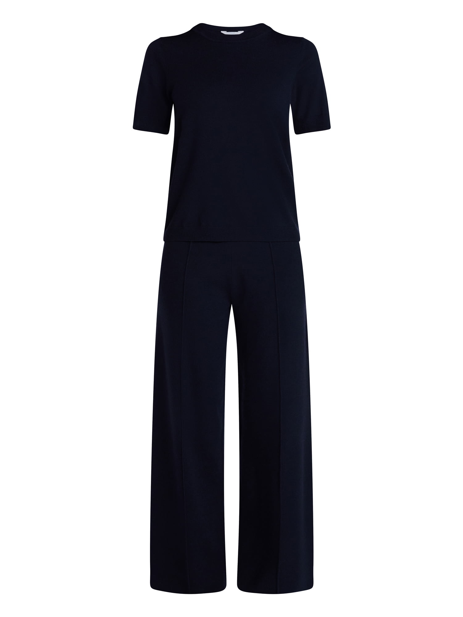 Time and Tru Women's and Women’s Plus Short Sleeve Sweater and Pants Set, 2-Piece, Sizes XS-4X