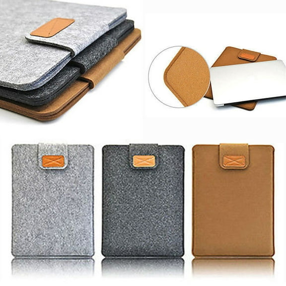 Naierhg Felt Sleeve Slim Tablet Case Cover Bag for MacBook Air Pro 11/13/15 Inch