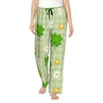 thumbnail image 2 of Picia St Patrick's Day11 Womens Soft Woven Cotton Elastic Waistband Sleep Pajama Pant Lounge Sleep Pant With Pockets And Drawstring-Medium, 2 of 9