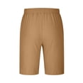 thumbnail image 4 of JIUKE Mens Shorts Summer 2025 Beach Vacation Fashion Drawstring Baggy Lightweight Solid Color Shorts, 4 of 5