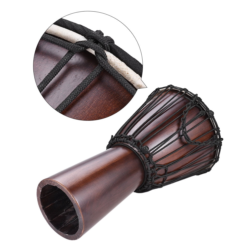 Fogun Djembé africain professionnel en bois Bongo instrument de musique 10,2 cm 